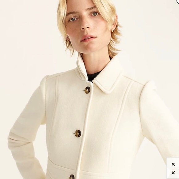 J Crew Coat Vintage White - Picture 6 of 8